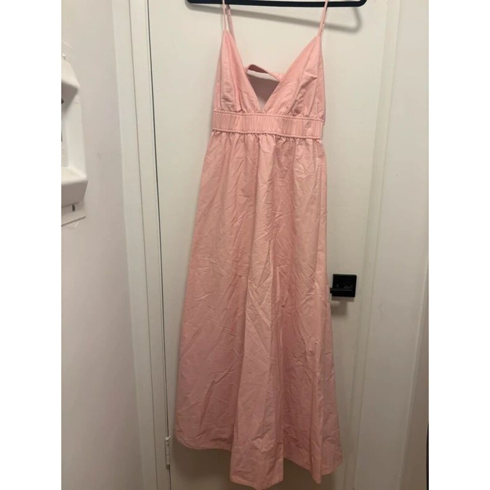 NWT Aritzia Encourage Poplin Dress in Sakura Pink Size L